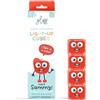 Glo Pals, Set 4 Cubi Luminosi Sammy, Giochi da Bagnetto per Bambini da 3 Anni di Età, Aiuta lo Sviluppo Sensoriale e Cognitivo, con Illuminazione Automatica, Rosso