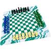 Generic Set di Scacchi per 4 Giocatori con Tappetino in Gomma e Pezzi PS per il Gioco Educativo Notturno di Divertimento in Famiglia 45 Cm (#1)