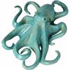 SZLIFE Granchio Realistico Figurina Animale Marino Modellino Cephalopode Giocattolo Decorazione PVC Resistente Adatto a Collezionismo Insegnamento, Polpo Blu 2375
