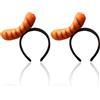 JDNFKG 2 Pezzi Di Hot Dog Che Mescolano Legamenti, Fasce Di Testa Simulate Divertenti, Agitazioni Divertenti, Accessori Per Abbigliamento Per Feste.