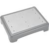 CAAGGMM Sgabello di Supporto Mezzo Gradino, Sgabello Half Step per Anziani, Impilabile Mezzo Gradino Antiscivolo Portatile Aiuto per Scale, Portata Massima 200 Kg, per Sedie a Rotelle E Automobili, Grigio