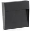 iSG Lighting Segnapasso Led Plum 3W Nero a superfice Quadrato IP54 CCT temperatura colore regolabile iSG Lighting