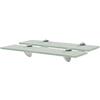 KUPTYERFG Set di 2 mensole sospese in vetro, 40 x 20 cm, vetro di sicurezza da 8 mm, opaco