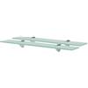 KUPTYERFG Set di 2 mensole sospese in vetro, 60 x 20 cm, 8 mm
