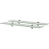 KUPTYERFG Set di 2 mensole sospese in vetro, 60 x 20 cm, opache