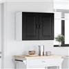 Generico Pannello lavastoviglie Kalmar Rovere Nero 80 x 31 x 60 cm,Armadietti e portaoggetti,Pensili da cucina-8003789