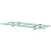 KUPTYERFG Set di 2 mensole sospese in vetro, 70 x 20 cm, trasparenti
