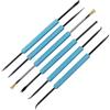 SagaSave Kit di 6 strumenti di ausilio per saldatura, strumenti di assistenza alla saldatura, spazzola, raschietto, forchetta per riparazione elettronica di circuiti stampati, su entrambi i lati