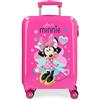 Disney Love Minnie Trolley cabina Rosa 37x55x20 cms Rigida ABS Chiusura a combinazione numerica 32L 2,5Kgs 4 doppie ruote Bagaglio a mano