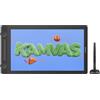 HUION KAMVAS 16 (Gen 3) Tavoletta da disegno con schermo, 15,9 pollici, 2,5 K, QHD, Art Tablet con vetro laminato anti-scintillio completo, 99% sRGB, PenTech 4.0, pressione penna 16384, doppio