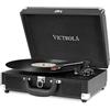 Victrola Journey, Valigia Giradischi Vintage Bluetooth a 3 Velocità, Nero