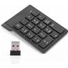 Bewinner1 Tastiera Numerica Wireless, Tastierino Numerico Portatile 18 Tasti con Ricevitore USB, Mini Tastierino Numerico Bluetooth Esteso per PC/Laptop/Desktop
