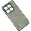 Kepuch Silklike Cover per Xiaomi 14T PRO - Custodia Case Piastra Metallica Incorporata per Xiaomi 14T PRO - Grigio