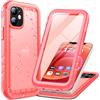 Cozycase Cover TOP 360 Antiurto IP68 Impermeabile Per iPhone 12 Mini | Indistruttibile Rugged Militare, Subacquea Waterproof Anti Urto Resistente Antipolvere, Custodia Integrale Doppia Case. Rosa