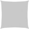 Kaorsrow Tenda da sole quadrata, 5 x 5 m, grigio chiaro, Oxford, antivento, antipioggia, con anelli a D e corde, per terrazza, giardino e campeggio