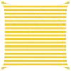 Kaorsrow Tenda parasole quadrata, 2,5 x 2,5 m, resistente al vento, in poliestere Oxford, per giardino, terrazza e balcone, moderna ombra, giallo e bianco