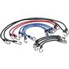 AGT Set di 12 Spanngummi con Ganci, 4 Lunghezze, 42/52/67/100 cm