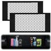 vsshe 2 Pezzi Rete Portaoggetti Auto, 60 * 25cm Rete Bagagliaio Auto, Organizer Tasca per Baule Universale Elastica, Storage Net Autoadesiva Tasche, Accessori Interni organizer per Auto, Camper, SUV