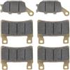 EVGATSAUTO Pastiglie freno disco moto anteriori 6Pz compatibili CBR 600 F4/F4I sport 1999-2004 CBR 929 RR-FIREBLADE 2000-2001 CBR 900rrr 1998-2003 VTR 1000 SP-1 (SP45) 2000-2001