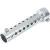 AMONIDA Silenziatore di Scarico per Moto, Scarico Universale per Moto Can DB Killer Silenziatore Silenziatore Inserto Deflettore Argento (35 mm)