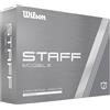 Wilson Palline da golf Wilson Staff, Staff Model X, Palline da Golf a 4 Strati con Alto Spin, 12 Palline, Uretano, Bianco