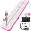 VEVOR Air Track Tappetino Ginnastica Artistica 3m/4m/5m/6m, Spessore 10cm con Pompa Elettrica, Tappetino da Ginnastica Gonfiabile per Yoga/Casa/Formazione/Cheerleader