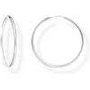 Thomas Sabo Orecchini a cerchio medio in argento Sterling 925 CR728-001-21, misura unica, Argento sterling, Nessuna pietra preziosa