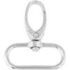 Hilitand 20PCS in lega di materiali fatti a mano zinco borsa chiusure girevole grilletto clip portachiavi con ganci 32 mm