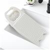 Aulaned Lavagna per lavare a mano vestiti in plastica portatile con portasapone Lavanderia Lavanderia Lavanderia domestica Scrub Board per casa, scuola, dormitorio viaggi (grigio chiaro)