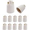 E-simpo® - Confezione da 15 convertitori base per lampade da G24 a E27, 15,5 mm, 4 pin, adattatore G24Q a E26/E27, convertitore portalampada, Rohs
