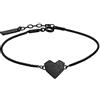 Liebeskind Berlin Bracciale femme coeur acier inoxydable argento 20 cm (nero), LJ-0328-B-V 17