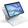 inateck Tastiera magnetica Inateck per Air 11" M4/M3/M2, Air 5/4, Pro 11 4/3/2/1, trackpad di grandi dimensioni, display a LED, retroilluminazione a 7 colori, layout QWERTZ, con supporto per stilo
