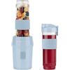 SWEISS MOOV6 Mini frullatore, Smoothie, 2 borracce da 570 ml con coperchi da viaggio, portatile, 4 lame in acciaio inossidabile, 300 W, lavabile in lavastoviglie, blu