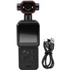 Sxhlseller Fotocamera Portatile 4K, Grandangolo 130, Stabilizzazione EIS, Trasferimento WiFi