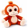 Grupo Moya Peluche scimmia 20 cm - Bambola di peluche morbida e morbida - Giocattolo per bambini in poliestere - Scimmia arancione decorativa per regalo per bambini e bambine