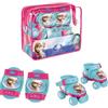 Mondo Toys - pattini a rotelle regolabili Forzen Disney per bambini - Taglia dal 22 al 29 - set completo di borsa trasparente, gomitiere e ginocchiere - 28298