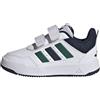 adidas Unisex - Bimbi 0-24 Tensaur Sport 3.0 Infants Shoes, Ftwr White/Collegiate Green/Collegiate Navy, 20 EU