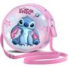 Disney Lilo e Stitch Cosmic-Borsa a Tracolla Rotonda, Rosa, 18,5 x 18,5 cm