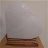 LedLedITALIA Lampada di Sale Himalayano Bianco naturale a forma di Cuore 3-4Kg