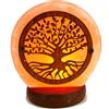 LedLedITALIA Lampada di Sale Himalayano USB Rosa naturale a forma di Albero della Vita 600gr