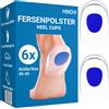 HIXO Cuscinetti per tallone in silicone da donna (35-39) 6 pz Solette