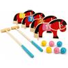 SiaBiced Giochi da Giardino per Bambini in Legno, Set da Esterno Interattivo per Asilo e Famiglie
