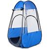 APLVFFZH Pieghevole Invernale Anti Impermeabile per Pesca su Ghiaccio, per pescatori - per uso esterno, Blu, quattro lati trasparenti, anti-gelo -40℃, 1.2x1.2x1.7m