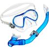 Mares 411749 Set Maschera e Snorkel, Unisex Bambini, Riflesso Blu Chiaro, Taglia Unica