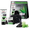 Equilibra Corpo, Kit Viaggio Carbone Attivo, Docciaschiuma Detossinante Minitaglia, Sapone 100% Vegetale Detox e Delicatamente Esfoliante, Spugnarete Light che Deterge Delicatamente, Confezione Regalo