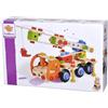 Eichhorn 100039094 Constructor - Carro per Gru Versatile in Legno, 170 componenti, 4 Diverse Costruzioni, in Legno di faggio Certificato FSC 100%, per Bambini dai 6 Anni in su