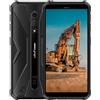 Ulefone Armor X12 (32 GB, All Black, 5.45", Doppia SIM Ibrida, 4G), Smartphone, Nero