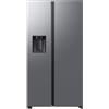 Samsung Frigorifero Side by Side AI RS70F65KET/EF con Dispenser Acqua/Ghiaccio Senza Allaccio, Wifi con AI Energy Mode, SpaceMax, 635 L, LxAxP: 91,2 x 178,4 x 72,6 cm, Inox