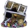 Supa Scrigno del tesoro per acquario/acquario con dettagli realistici circa 6 cm (lunghezza) x 7,5 cm (larghezza) x 6,5 cm (altezza) (confezione da 1)