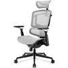 Sharkoon Officepal C50m B?rostuhl SchwarZ-Grau Gepolstert Netzr?ckenlehne 120 kg